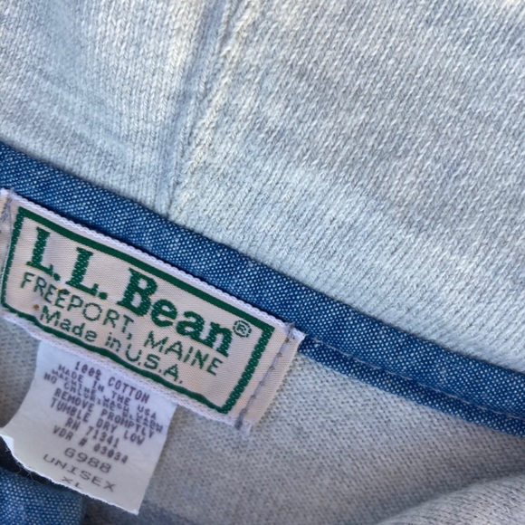 Vintage ll bean hoodie pullover - Picture 2 of 5